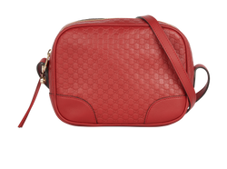 Micro Guccissima Bree Crossbody, Leather, Red, 520981, 3*